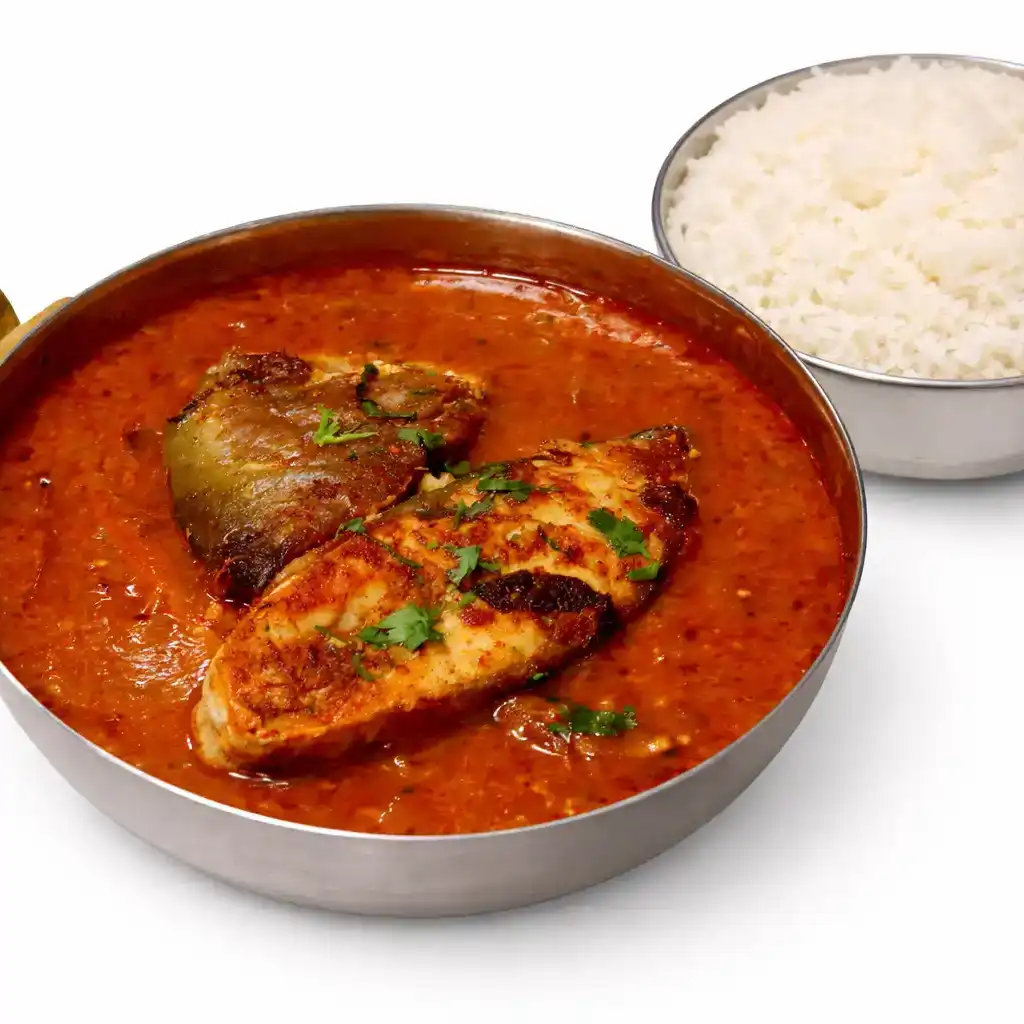 Naga's Meen Kulambu  ----Tilapia/King/Pomfret at Naga's South Indian Cuisine 